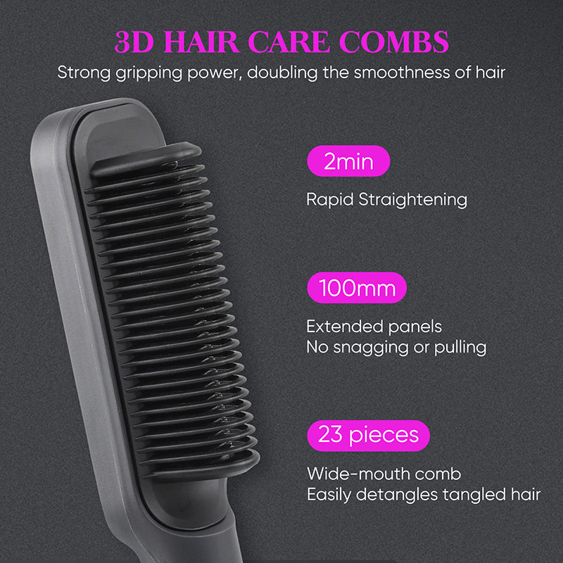 Hair straightening Electric comb 3 in 1