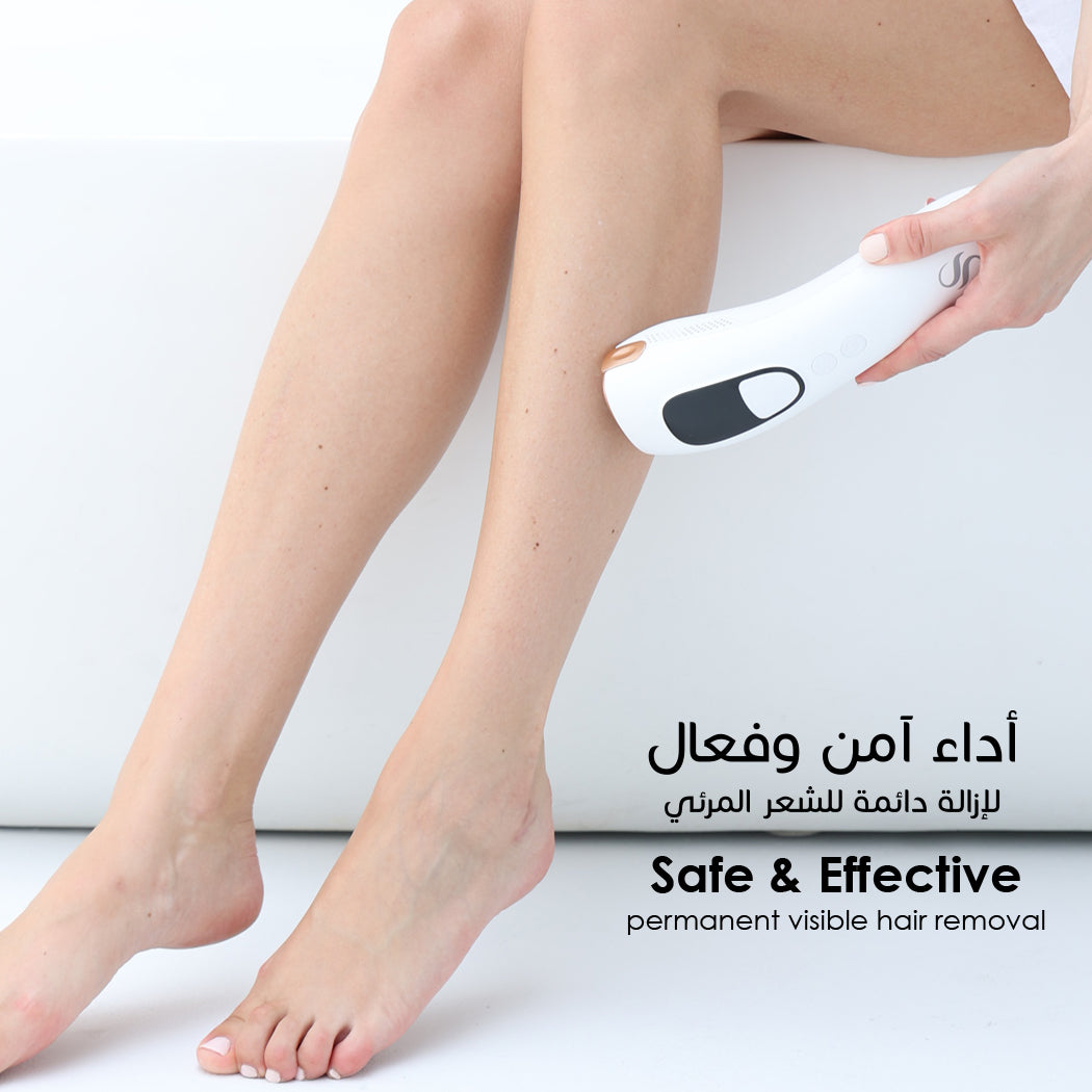 جهاز إزالة الشعر بالليزر المنزلي بتقنية الـ IPL مع تبريد ثلجي – 999 ألف ومضة – بدون ألم