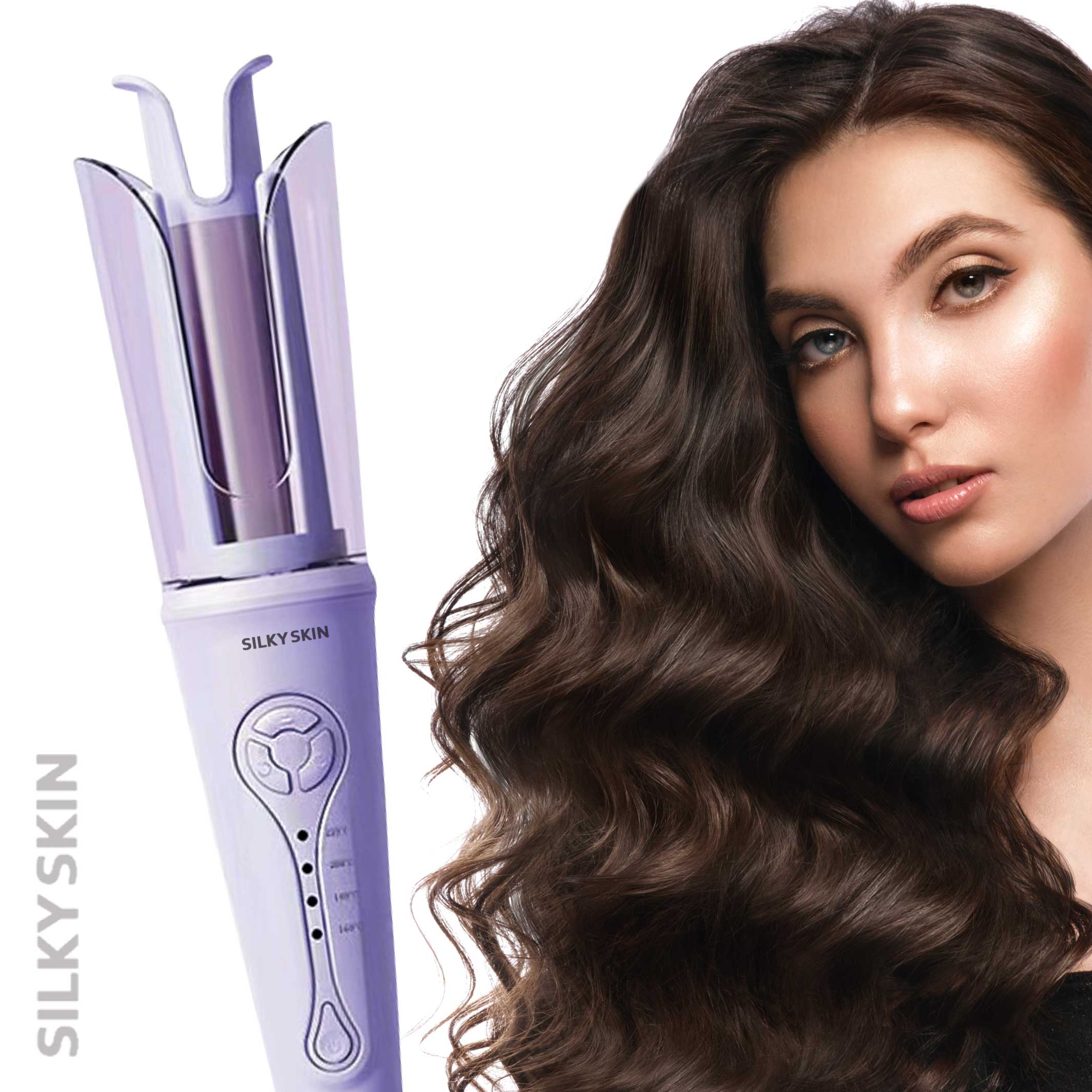 تفاصيل مكواة تجعيد الشعر مع طبقة السيراميك – Silky Skin